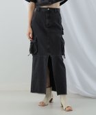 【ビームス ウイメン/BEAMS】のRay BEAMS / デニム カーゴ スカート 24SS イージーケア BLACK|ID: prp329100004078368 ipo3291000000027555290