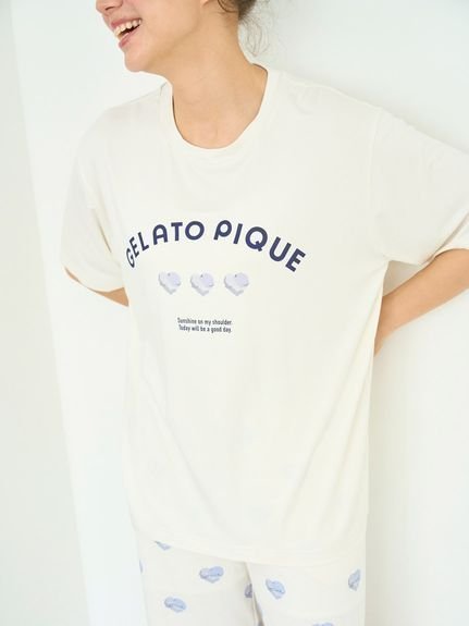 【ジェラート ピケ/gelato pique】の【接触冷感】【UNISEX】ワンポイントTシャツ 人気、トレンドファッション・服の通販 founy(ファニー) 　ファッション　Fashion　レディースファッション　WOMEN　トップス・カットソー　Tops/Tshirt　シャツ/ブラウス　Shirts/Blouses　ロング / Tシャツ　T-Shirts　ユニセックス　Unisex　とろみ　Thickness　なめらか　Smooth　グラフィック　Graphic　ハーフ　Half　モチーフ　Motif　ロング　Long　ワンポイント　One Point　 other-1|ID: prp329100004078748 ipo3291000000027995780