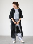 【テチチ/Te chichi】の綿麻前開きギャザーワンピース 人気、トレンドファッション・服の通販 founy(ファニー) ファッション Fashion レディースファッション WOMEN ワンピース Dress ギャザー Gather シンプル Simple thumbnail ブラック|ID: prp329100004078774 ipo3291000000028049366