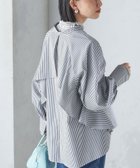 【シップス フォー ウィメン/SHIPS】のUVカット/手洗い可能 ストライプ バック ラッフル ブラウス 24SS 人気、トレンドファッション・服の通販 founy(ファニー) ファッション Fashion レディースファッション WOMEN トップス・カットソー Tops/Tshirt シャツ/ブラウス Shirts/Blouses バッグ Bag スキッパー Skipper ストライプ Stripe デニム Denim ラッフル Raffle リラックス Relax おすすめ Recommend 2024年 2024 2024春夏・S/S Ss,Spring/Summer,2024 thumbnail ブラック|ID: prp329100004078784 ipo3291000000027831631