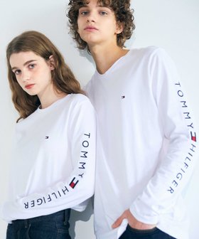 【トミーヒルフィガー/TOMMY HILFIGER / MEN】のロゴロングスリーブTシャツ 人気、トレンドファッション・服の通販 founy(ファニー) ファッション Fashion メンズファッション MEN |ID:prp329100004079009