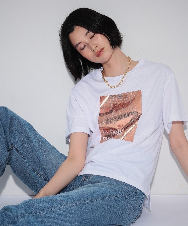 【インディヴィ/INDIVI】のGOLD箔プリントT 人気、トレンドファッション・服の通販 founy(ファニー) 　ファッション　Fashion　レディースファッション　WOMEN　おすすめ　Recommend　デニム　Denim　プリント　Print　ボヘミアン　Bohemian　モダン　Modern　ヴィンテージ　Vintage　半袖　Short Sleeve　定番　Standard　 other-1|ID: prp329100004079099 ipo3291000000027561530