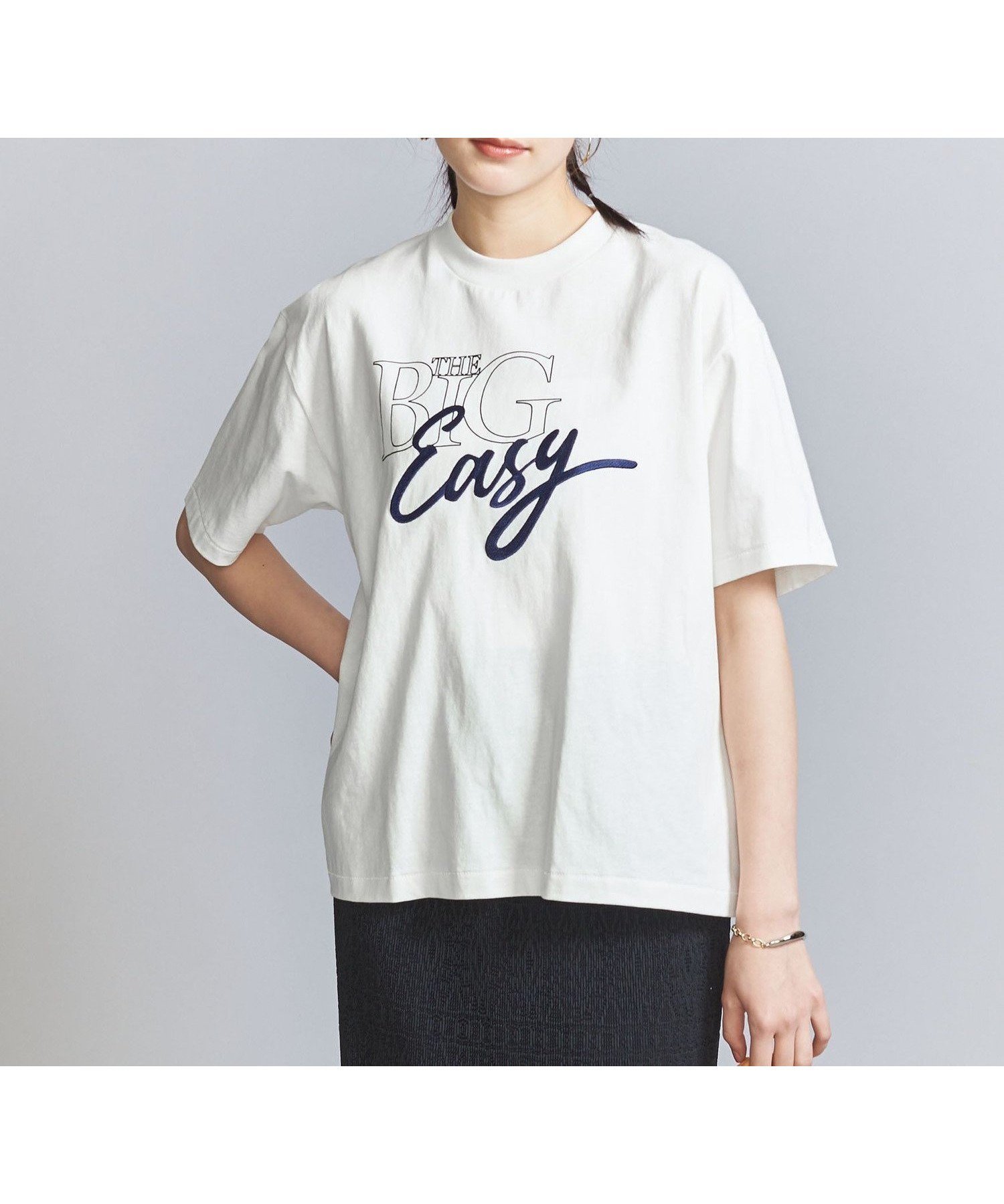 【ビューティ&ユース ユナイテッドアローズ/BEAUTY&YOUTH / UNITED ARROWS】の【別注】 HAND TEX エンブロイダリー*プリント Tシャツ 人気、トレンドファッション・服の通販 founy(ファニー) 　ファッション　Fashion　レディースファッション　WOMEN　トップス・カットソー　Tops/Tshirt　シャツ/ブラウス　Shirts/Blouses　ロング / Tシャツ　T-Shirts　アンダー　Under　インナー　Inner　エンブロイダリー　Embroidery　春　Spring　グラフィック　Graphic　コレクション　Collection　コンパクト　Compact　サーマル　Thermal　プリント　Print　ベーシック　Basic　ボトム　Bottom　別注　Special Order　S/S・春夏　Ss・Spring/Summer　夏　Summer　 other-1|ID: prp329100004079104 ipo3291000000027561563