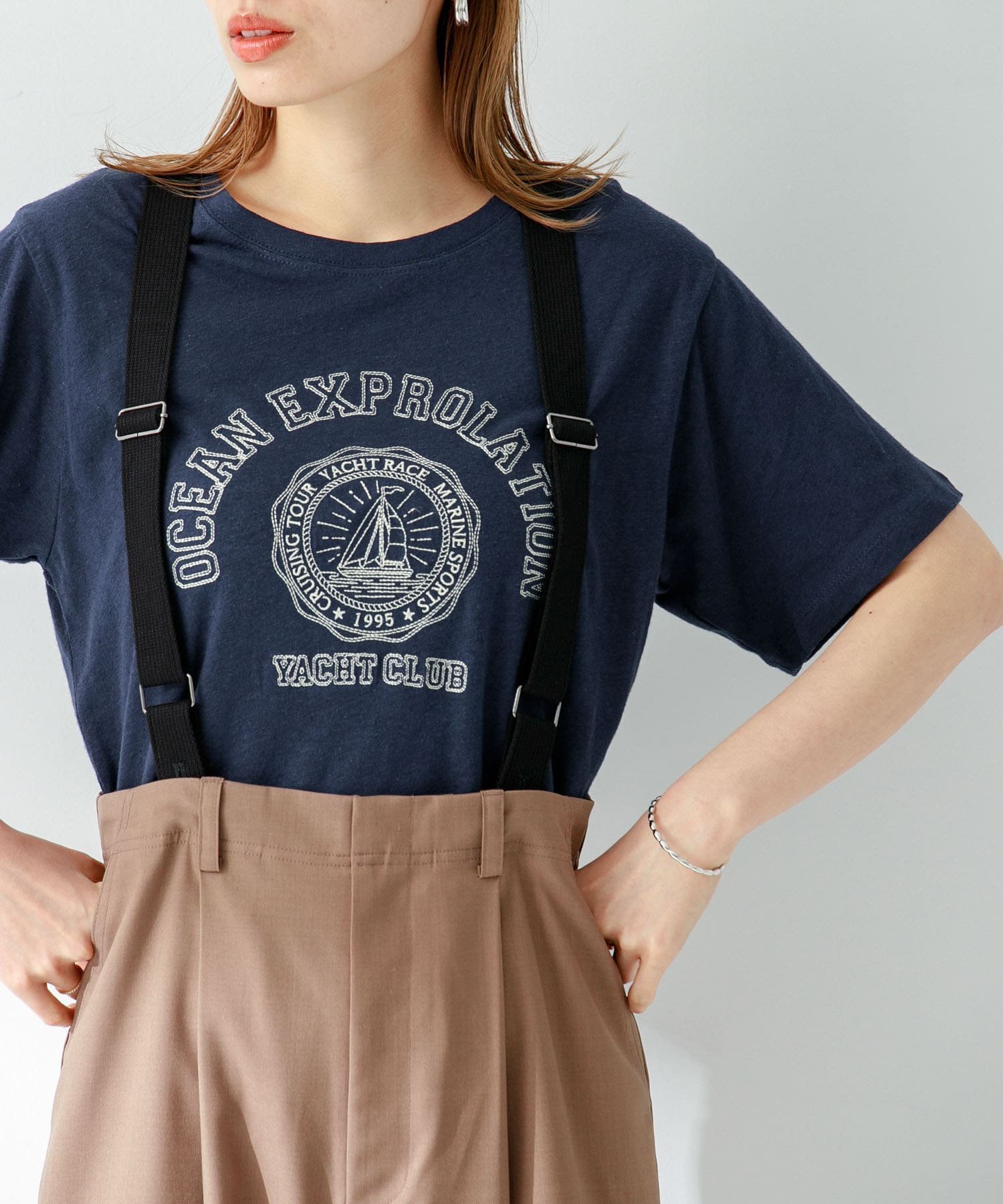 【サニーレーベル/Sonny Label / URBAN RESEARCH】のYACHT CLUB T-SHIRTS インテリア・キッズ・メンズ・レディースファッション・服の通販 founy(ファニー) 　ファッション　Fashion　レディースファッション　WOMEN　トップス・カットソー　Tops/Tshirt　シャツ/ブラウス　Shirts/Blouses　ロング / Tシャツ　T-Shirts　2024年　2024　2024春夏・S/S　Ss,Spring/Summer,2024　S/S・春夏　Ss・Spring/Summer　おすすめ　Recommend　グラフィック　Graphic　シンプル　Simple　プリント　Print　ベーシック　Basic　夏　Summer　ネイビー|ID: prp329100004079119 ipo3291000000027561683