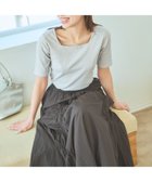 【ミスティ ウーマン/mysty woman】のテレコ2WAY半袖インナープルオーバー 人気、トレンドファッション・服の通販 founy(ファニー) ファッション Fashion レディースファッション WOMEN トップス・カットソー Tops/Tshirt プルオーバー Pullover インナー Inner シンプル Simple スクエア Square テレコ Tereko フィット Fit 半袖 Short Sleeve thumbnail ライトグレー12|ID: prp329100004079140 ipo3291000000027561823