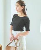 【ミスティ ウーマン/mysty woman】のテレコ2WAY半袖インナープルオーバー 人気、トレンドファッション・服の通販 founy(ファニー) ファッション Fashion レディースファッション WOMEN トップス・カットソー Tops/Tshirt プルオーバー Pullover インナー Inner シンプル Simple スクエア Square テレコ Tereko フィット Fit 半袖 Short Sleeve thumbnail ブラック09|ID: prp329100004079140 ipo3291000000027561825