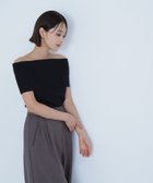 【ナチュラル ビューティー ベーシック/NATURAL BEAUTY BASIC】のワイドオフショルリブニット クロ|ID: prp329100004079225 ipo3291000000027562654