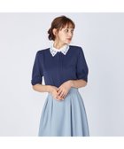 【レッセ パッセ/LAISSE PASSE】のシアーカラー五分袖ブラウス 人気、トレンドファッション・服の通販 founy(ファニー) ファッション Fashion レディースファッション WOMEN トップス・カットソー Tops/Tshirt シャツ/ブラウス Shirts/Blouses おすすめ Recommend インナー Inner カーディガン Cardigan クラシカル Classical センター Center レース Race エレガント 上品 Elegant thumbnail ネイビー|ID: prp329100004079232 ipo3291000000027562722