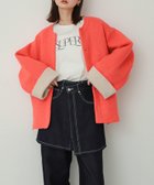 【センスオブプレイス/SENSE OF PLACE by URBAN RESEARCH】の『柴田ひかりさん着用』バイカラーニットコート 人気、トレンドファッション・服の通販 founy(ファニー) ファッション Fashion レディースファッション WOMEN アウター Coat Outerwear コート Coats 2024年 2024 2024-2025秋冬・A/W Aw/Autumn/Winter/Fw/Fall/2024-2025 A/W・秋冬 Aw・Autumn/Winter・Fw・Fall-Winter 冬 Winter おすすめ Recommend デニム Denim バランス Balance フォルム Form 人気 Popularity thumbnail RED×GRE|ID: prp329100004079860 ipo3291000000028677063