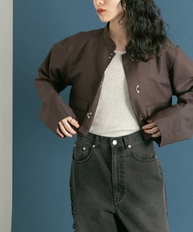 【ケービーエフ/KBF / URBAN RESEARCH】のクロップドホックジャケット 人気、トレンドファッション・服の通販 founy(ファニー) ファッション Fashion レディースファッション WOMEN アウター Coat Outerwear ジャケット Jackets 2024年 2024 2024-2025秋冬・A/W Aw/Autumn/Winter/Fw/Fall/2024-2025 A/W・秋冬 Aw・Autumn/Winter・Fw・Fall-Winter 冬 Winter おすすめ Recommend ショート Short ジャケット Jacket スタンド Stand セットアップ Set Up タンク Tank フロント Front プリーツ Pleats ポケット Pocket |ID:prp329100004079864