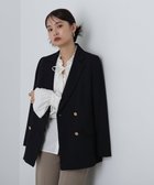 【エヌ ナチュラルビューティーベーシック/N.Natural Beauty basic】のダブルブレストテーラードジャケット《S Size Line》 24AW 人気、トレンドファッション・服の通販 founy(ファニー) ファッション Fashion レディースファッション WOMEN アウター Coat Outerwear ジャケット Jackets テーラードジャケット Tailored Jackets 2024年 2024 2024-2025秋冬・A/W Aw/Autumn/Winter/Fw/Fall/2024-2025 ジャケット Jacket ストライプ Stripe フロント Front マニッシュ Mannish メランジ Melange thumbnail ネイビー|ID: prp329100004079933 ipo3291000000028677517