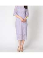 【ドレス/DRESS+】のタイトシルエットのミモレ丈ワンピースドレス パーティードレス 結婚式 ラベンダー|ID: prp329100004080707 ipo3291000000028528840