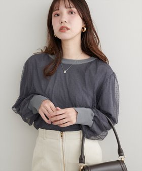 【ナチュラルクチュール/natural couture】のチュールレイヤードニットプルオーバー 人気、トレンドファッション・服の通販 founy(ファニー) ファッション Fashion レディースファッション WOMEN トップス・カットソー Tops/Tshirt ニット Knit Tops プルオーバー Pullover 2024年 2024 2024-2025秋冬・A/W Aw/Autumn/Winter/Fw/Fall/2024-2025 インナー Inner キャミワンピース Cami Dress サロペット Overalls シンプル Simple ダウン Down デニム Denim フレア Flare マーメイド Mermaid エレガント 上品 Elegant |ID:prp329100004081092