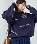 【フリークスストア/FREAK'S STORE】の限定展開 ロゴ 刺繍 スウェット ライク ニット 24AW 人気、トレンドファッション・服の通販 founy(ファニー) ファッション Fashion レディースファッション WOMEN トップス・カットソー Tops/Tshirt ニット Knit Tops パーカ Sweats スウェット Sweat 2024年 2024 2024-2025秋冬・A/W Aw/Autumn/Winter/Fw/Fall/2024-2025 A/W・秋冬 Aw・Autumn/Winter・Fw・Fall-Winter 冬 Winter スウェット Sweat ビッグ Big thumbnail ネイビー|ID: prp329100004081155 ipo3291000000028716139