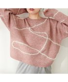 【ナチュラルクチュール/natural couture】のリンキング柄ニット 人気、トレンドファッション・服の通販 founy(ファニー) ファッション Fashion レディースファッション WOMEN トップス・カットソー Tops/Tshirt ニット Knit Tops とろみ Thickness デニム Denim 定番 Standard バランス Balance フェミニン Feminine マーメイド Mermaid 冬 Winter おすすめ Recommend 2024年 2024 エレガント 上品 Elegant 2024-2025秋冬・A/W Aw/Autumn/Winter/Fw/Fall/2024-2025 thumbnail ピンク|ID: prp329100004081232 ipo3291000000028826154