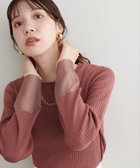 【ナチュラルクチュール/natural couture】の袖口シアーリブニット 人気、トレンドファッション・服の通販 founy(ファニー) ファッション Fashion レディースファッション WOMEN トップス・カットソー Tops/Tshirt ニット Knit Tops 2024年 2024 2024-2025秋冬・A/W Aw/Autumn/Winter/Fw/Fall/2024-2025 インナー Inner キャミソール Camisole サロペット Overalls シアー Sheer シンプル Simple スリット Slit エレガント 上品 Elegant thumbnail ピンク系その他|ID: prp329100004081247 ipo3291000000029071698