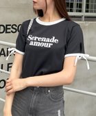 【イング/INGNI】の袖リボンリンガーT 人気、トレンドファッション・服の通販 founy(ファニー) ファッション Fashion レディースファッション WOMEN トップス・カットソー Tops/Tshirt 2024年 2024 2024春夏・S/S Ss,Spring/Summer,2024 S/S・春夏 Ss・Spring/Summer インナー Inner ガーリー Girly サロペット Overalls ショート Short シンプル Simple スポーティ Sporty デニム Denim バランス Balance ブルゾン Blouson ボトム Bottom リボン Ribbon 半袖 Short Sleeve 夏 Summer 春 Spring thumbnail クロ/オフホワイト|ID: prp329100004081279 ipo3291000000027593296