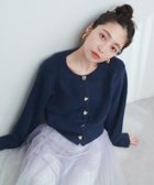 【ナチュラルクチュール/natural couture】のハート釦クルーネックカーデ 人気、トレンドファッション・服の通販 founy(ファニー) ファッション Fashion レディースファッション WOMEN カーディガン Cardigan コンパクト Compact シンプル Simple ダウン Down デニム Denim フェミニン Feminine フレア Flare 羽織 Haori マーメイド Mermaid 2024年 2024 2024-2025秋冬・A/W Aw/Autumn/Winter/Fw/Fall/2024-2025 thumbnail ネイビー|ID: prp329100004081302 ipo3291000000029200623