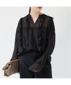 【イエナ/IENA】のシアーガーゼラッフルブラウス 人気、トレンドファッション・服の通販 founy(ファニー) ファッション Fashion レディースファッション WOMEN トップス・カットソー Tops/Tshirt シャツ/ブラウス Shirts/Blouses 2024年 2024 2024-2025秋冬・A/W Aw/Autumn/Winter/Fw/Fall/2024-2025 おすすめ Recommend クラシカル Classical ダウン Down デニム Denim ドレス Dress フリル Frills 別注 Special Order thumbnail ブラック|ID: prp329100004081458 ipo3291000000027868040