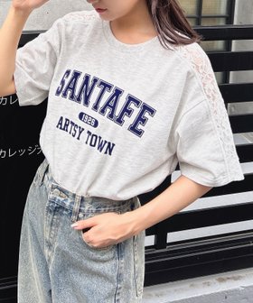 【イング/INGNI】 袖レースドッキングカレッジロゴT人気、トレンドファッション・服の通販 founy(ファニー) ファッション Fashion レディースファッション WOMEN トップス・カットソー Tops/Tshirt 2024年 2024 2024春夏・S/S Ss,Spring/Summer,2024 S/S・春夏 Ss・Spring/Summer アクセサリー Accessories シンプル Simple デニム Denim フェミニン Feminine レース Race 夏 Summer 春 Spring |ID:prp329100004081687