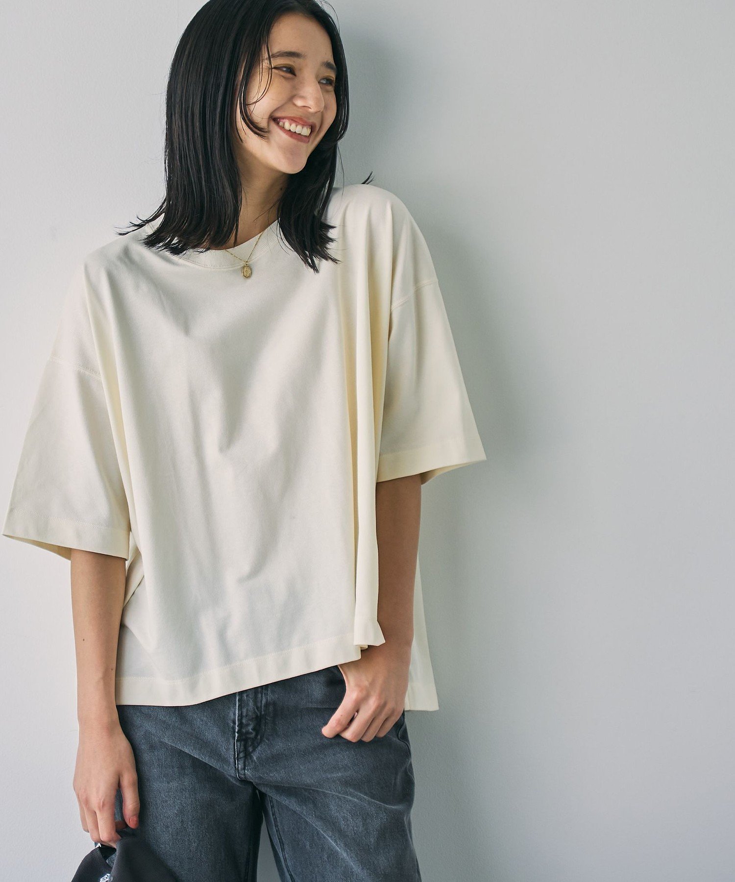 【コーエン/COEN】の【WELLTECT】スクエアTシャツ 人気、トレンドファッション・服の通販 founy(ファニー) 　ファッション　Fashion　レディースファッション　WOMEN　トップス・カットソー　Tops/Tshirt　シャツ/ブラウス　Shirts/Blouses　ロング / Tシャツ　T-Shirts　吸水　Water Absorption　ショルダー　Shoulder　シンプル　Simple　スクエア　Square　デニム　Denim　ドロップ　Drop　人気　Popularity　フロント　Front　ボトム　Bottom　ワイド　Wide　おすすめ　Recommend　夏　Summer　 other-1|ID: prp329100004081735 ipo3291000000028900429