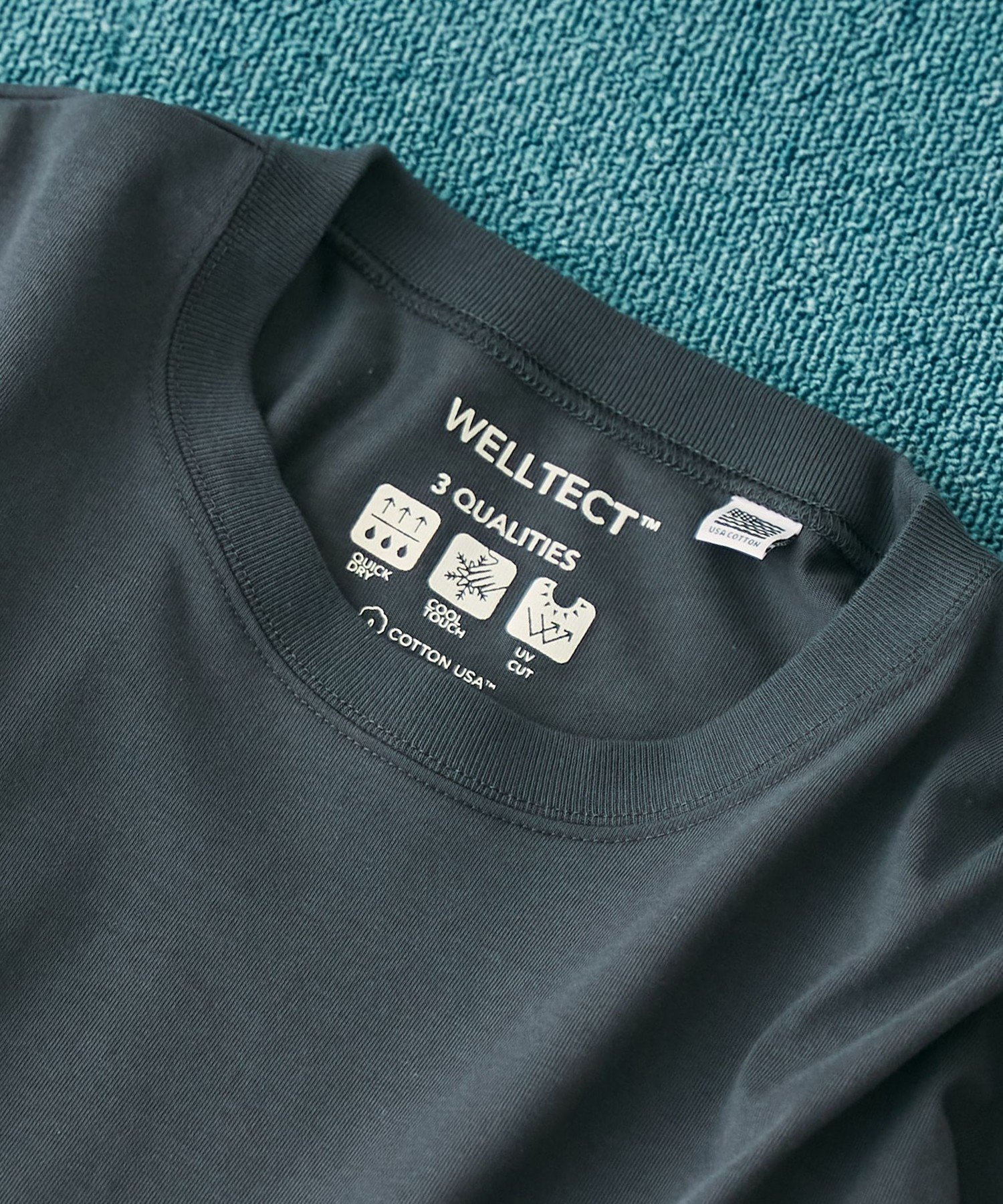 【コーエン/COEN】の【WELLTECT】スクエアTシャツ インテリア・キッズ・メンズ・レディースファッション・服の通販 founy(ファニー) 　ファッション　Fashion　レディースファッション　WOMEN　トップス・カットソー　Tops/Tshirt　シャツ/ブラウス　Shirts/Blouses　ロング / Tシャツ　T-Shirts　吸水　Water Absorption　ショルダー　Shoulder　シンプル　Simple　スクエア　Square　デニム　Denim　ドロップ　Drop　人気　Popularity　フロント　Front　ボトム　Bottom　ワイド　Wide　おすすめ　Recommend　夏　Summer　DK.GRAY|ID: prp329100004081735 ipo3291000000028900432