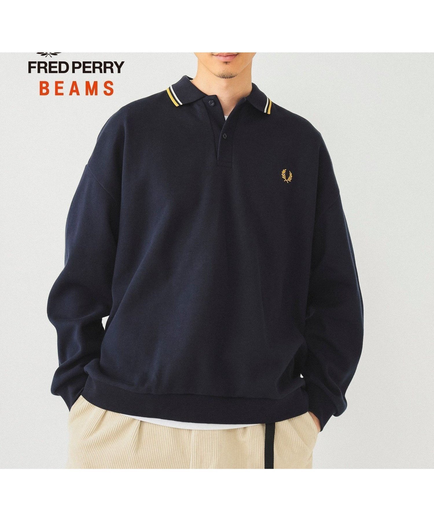 【ビームス/BEAMS / MEN】のFRED PERRY / 別注 ピケ スウェット シャツ 24AW インテリア・キッズ・メンズ・レディースファッション・服の通販 founy(ファニー) 　ファッション　Fashion　メンズファッション　MEN　2024年　2024　2024-2025秋冬・A/W　Aw/Autumn/Winter/Fw/Fall/2024-2025　カットソー　Cut And Sew　スウェット　Sweat　エレガント 上品　Elegant　別注　Special Order　鹿の子　Pique　NAVY|ID: prp329100004082598 ipo3291000000028501545