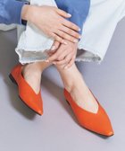 【その他のブランド/Other】のレザー Vカット ポインテッドトゥ フラットシューズ ORANGE|ID: prp329100004083005 ipo3291000000028828288