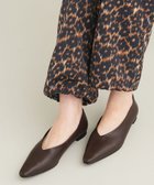 【その他のブランド/Other】のレザー Vカット ポインテッドトゥ フラットシューズ DK.BROWN|ID: prp329100004083005 ipo3291000000028828291