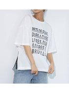 【ヴァン/Vin】のファスナースリットロゴTEE 人気、トレンドファッション・服の通販 founy(ファニー) ファッション Fashion レディースファッション WOMEN おすすめ Recommend カットソー Cut And Sew フロント Front ボックス Box ボトム Bottom 楽ちん Easy thumbnail オフホワイト|ID: prp329100004083318 ipo3291000000028568013