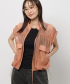 【ニコアンド/niko and】のシアーシャーリングベスト 人気、トレンドファッション・服の通販 founy(ファニー) ファッション Fashion レディースファッション WOMEN アウター Coat Outerwear トップス・カットソー Tops/Tshirt ベスト/ジレ Gilets/Vests おすすめ Recommend インナー Inner キャミソール Camisole シアー Sheer タンク Tank フレア Flare ベスト Vest ミリタリー Military ワイド Wide 夏 Summer thumbnail オレンジ60|ID: prp329100004084029 ipo3291000000028548541