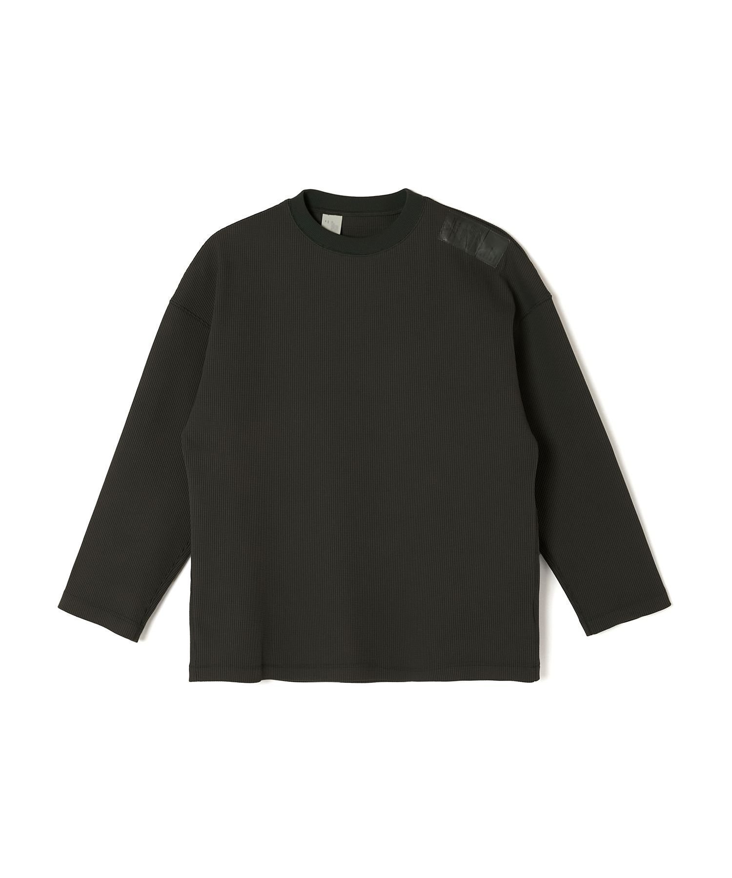 【エヌ.ハリウッド/N.HOOLYWOOD / MEN】のLONG SLEEVE T-SHIRT インテリア・キッズ・メンズ・レディースファッション・服の通販 founy(ファニー) 　ファッション　Fashion　メンズファッション　MEN　コレクション　Collection　ショルダー　Shoulder　スリーブ　Sleeve　ドロップ　Drop　パウダー　Powder　ボックス　Box　ミリタリー　Military　ランダム　Random　ロング　Long　ワッフル　Waffle　CHARCOAL|ID: prp329100004084682 ipo3291000000028770617