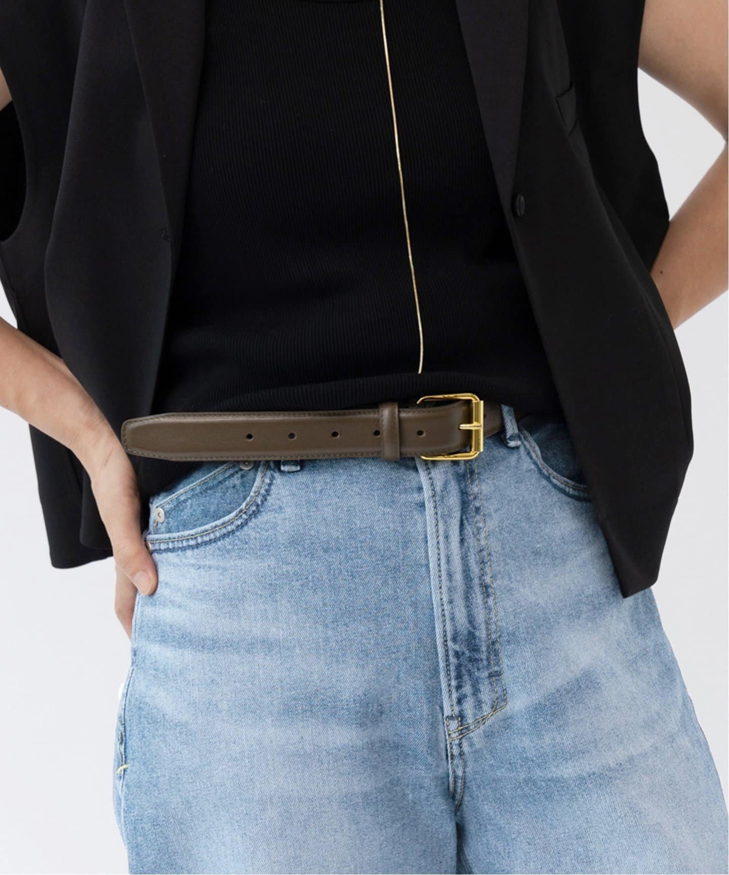 【イエナ/IENA】のMAISON BOINET/メゾンボワネ LETHER BELT ベルト 94146G インテリア・キッズ・メンズ・レディースファッション・服の通販 founy(ファニー) 　ファッション　Fashion　レディースファッション　WOMEN　ベルト　Belts　フランス　France　メンズ　Mens　ラグジュアリー　Luxury　カーキ|ID: prp329100004085791 ipo3291000000027651899