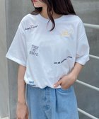 【イング/INGNI】のロゴ飛ばしT 人気、トレンドファッション・服の通販 founy(ファニー) ファッション Fashion レディースファッション WOMEN インナー Inner サロペット Overalls ランダム Random 夏 Summer thumbnail オフホワイト|ID: prp329100004085854 ipo3291000000027652435