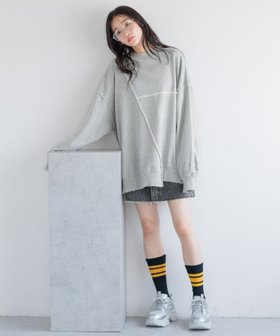 【ローリーズファーム/LOWRYS FARM】のリメイクフウウラケLS 人気、トレンドファッション・服の通販 founy(ファニー) ファッション Fashion レディースファッション WOMEN おすすめ Recommend サテン Satin デニム Denim トレンド Trend リメイク Remake 切替 Switching |ID:prp329100004085874