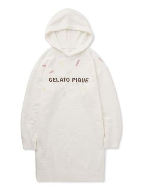 【ジェラート ピケ/gelato pique】 【ONLINE限定】ベビモコアイスジャガードフーディワンピース人気、トレンドファッション・服の通販 founy(ファニー) ファッション Fashion レディースファッション WOMEN ワンピース Dress カラフル Colorful ショート Short ワッフル Waffle |ID:prp329100004087274