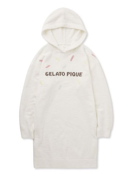 【ジェラート ピケ/gelato pique】の【ONLINE限定】ベビモコアイスジャガードフーディワンピース 人気、トレンドファッション・服の通販 founy(ファニー) 　ファッション　Fashion　レディースファッション　WOMEN　ワンピース　Dress　カラフル　Colorful　ショート　Short　ワッフル　Waffle　 other-1|ID: prp329100004087274 ipo3291000000028551869