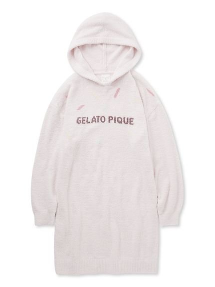 【ジェラート ピケ/gelato pique】の【ONLINE限定】ベビモコアイスジャガードフーディワンピース インテリア・キッズ・メンズ・レディースファッション・服の通販 founy(ファニー) 　ファッション　Fashion　レディースファッション　WOMEN　ワンピース　Dress　カラフル　Colorful　ショート　Short　ワッフル　Waffle　PNK[066]|ID: prp329100004087274 ipo3291000000028551871