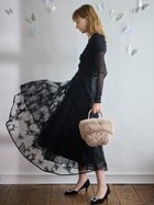 【セルフォード/CELFORD】の【HANAE MORI*CELFORDコラボ】バタフライフレアスカート 人気、トレンドファッション・服の通販 founy(ファニー) ファッション Fashion レディースファッション WOMEN スカート Skirt Aライン/フレアスカート Flared A-Line Skirts オーガンジー Organdy コラボ Collaboration シンプル Simple チュール Tulle フレア Flare モチーフ Motif thumbnail BLK[009]|ID: prp329100004087799 ipo3291000000028496621