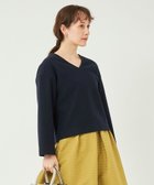 【その他のブランド/Other】のニードル ジャージー フォルム Vネック プルオーバー NAVY|ID: prp329100004089483 ipo3291000000028722135