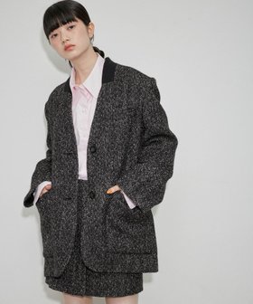 【アダム エ ロペ/ADAM ET ROPE'】のツイードシングルジャケット 人気、トレンドファッション・服の通販 founy(ファニー) ファッション Fashion レディースファッション WOMEN アウター Coat Outerwear ジャケット Jackets 2025年 2025 A/W・秋冬 Aw・Autumn/Winter・Fw・Fall-Winter クラシック Classic ジャケット Jacket スラックス Slacks セットアップ Set Up ツイード Tweed デニム Denim パッチ Patch ベーシック Basic ボトム Bottom ポケット Pocket ミニスカート Mini Skirt |ID:prp329100004090279