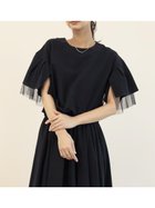 【ヴァン/Vin】のチュールスリーブリネンブラウス 人気、トレンドファッション・服の通販 founy(ファニー) ファッション Fashion レディースファッション WOMEN トップス・カットソー Tops/Tshirt シャツ/ブラウス Shirts/Blouses シャーリング Shirring チュール Tulle フェミニン Feminine ボトム Bottom リネン Linen 夏 Summer thumbnail ブラック|ID: prp329100004090432 ipo3291000000028480284