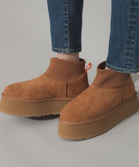 【ビームス ウイメン/BEAMS】の【WEB限定】UGG / W CLASSIC MINI DIPPER 24AW アグ 厚底 ブーツ 人気、トレンドファッション・服の通販 founy(ファニー) ファッション Fashion レディースファッション WOMEN 2024年 2024 2024-2025秋冬・A/W Aw/Autumn/Winter/Fw/Fall/2024-2025 おすすめ Recommend ショート Short ジャケット Jacket スエード Suede スラックス Slacks トレンド Trend 人気 Popularity 厚底 Platforms |ID:prp329100004090744