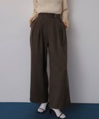 【センスオブプレイス/SENSE OF PLACE by URBAN RESEARCH】のダブルベルトスラックスワイドパンツ 人気、トレンドファッション・服の通販 founy(ファニー) ファッション Fashion レディースファッション WOMEN パンツ Pants ベルト Belts 2024年 2024 2024-2025秋冬・A/W Aw/Autumn/Winter/Fw/Fall/2024-2025 A/W・秋冬 Aw・Autumn/Winter・Fw・Fall-Winter 冬 Winter thumbnail KHAKI|ID: prp329100004090950 ipo3291000000028570370