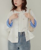 【ナチュラルクチュール/natural couture】のFOX混プレーティングニットジャケット 人気、トレンドファッション・服の通販 founy(ファニー) ファッション Fashion レディースファッション WOMEN アウター Coat Outerwear ジャケット Jackets アクセサリー Accessories カーディガン Cardigan ショート Short シルバー Silver シンプル Simple スラックス Slacks ダブル Double デニム Denim フェイス Face フェミニン Feminine ミドル Middle 2024年 2024 エレガント 上品 Elegant 2024-2025秋冬・A/W Aw/Autumn/Winter/Fw/Fall/2024-2025 thumbnail オフホワイト|ID: prp329100004091666 ipo3291000000029199546