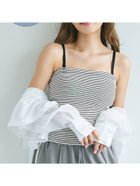 【コカ/COCA】のOUTBRA2wayキャミソール 人気、トレンドファッション・服の通販 founy(ファニー) ファッション Fashion レディースファッション WOMEN トップス・カットソー Tops/Tshirt キャミソール / ノースリーブ No Sleeves インナー Inner キャミソール Camisole シンプル Simple ジャケット Jacket トレンド Trend ボーダー Border ポケット Pocket 羽織 Haori ラップ Wrap 夏 Summer thumbnail Border|ID: prp329100004091874 ipo3291000000028495953