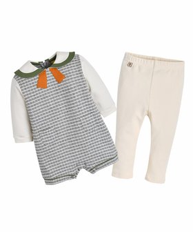 【モイモルン/moimoln / KIDS】の【2点セット】襟ポイントチェックカバーオール レギンス 人気、トレンドファッション・服の通販 founy(ファニー) ファッション Fashion キッズファッション KIDS おすすめ Recommend ギフト プレゼント Gift Present チェック Check レギンス Leggings |ID:prp329100004092461