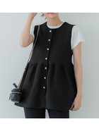 【コカ/COCA】のパールボタンペプラムニットベスト 人気、トレンドファッション・服の通販 founy(ファニー) ファッション Fashion レディースファッション WOMEN アウター Coat Outerwear トップス・カットソー Tops/Tshirt ニット Knit Tops ベスト/ジレ Gilets/Vests ギャザー Gather 今季 This Season ジーンズ Jeans スタイリッシュ Stylish トレンド Trend パール Pearl フェミニン Feminine フロント Front ベスト Vest ペプラム Peplum ポケット Pocket モノトーン Monotone ワイド Wide エレガント 上品 Elegant ビジネス 仕事 通勤 Business thumbnail Black|ID: prp329100004092895 ipo3291000000028279813