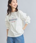 【コーエン/COEN】のピグメントフリルツアーTシャツ 人気、トレンドファッション・服の通販 founy(ファニー) ファッション Fashion レディースファッション WOMEN トップス・カットソー Tops/Tshirt シャツ/ブラウス Shirts/Blouses ロング / Tシャツ T-Shirts ショルダー Shoulder スウェット Sweat デニム Denim フリル Frills プリント Print 長袖 Long Sleeve thumbnail OFF WHITE|ID: prp329100004093202 ipo3291000000028419317