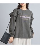 【コーエン/COEN】のピグメントフリルツアーTシャツ 人気、トレンドファッション・服の通販 founy(ファニー) ファッション Fashion レディースファッション WOMEN トップス・カットソー Tops/Tshirt シャツ/ブラウス Shirts/Blouses ロング / Tシャツ T-Shirts ショルダー Shoulder スウェット Sweat デニム Denim フリル Frills プリント Print 長袖 Long Sleeve thumbnail DK.GRAY|ID: prp329100004093202 ipo3291000000028419319